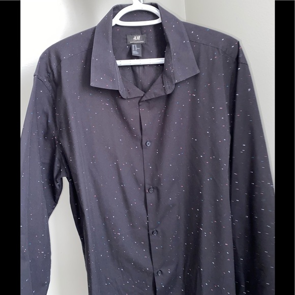 Navy Blue dotted shirt - Picture 2 of 3